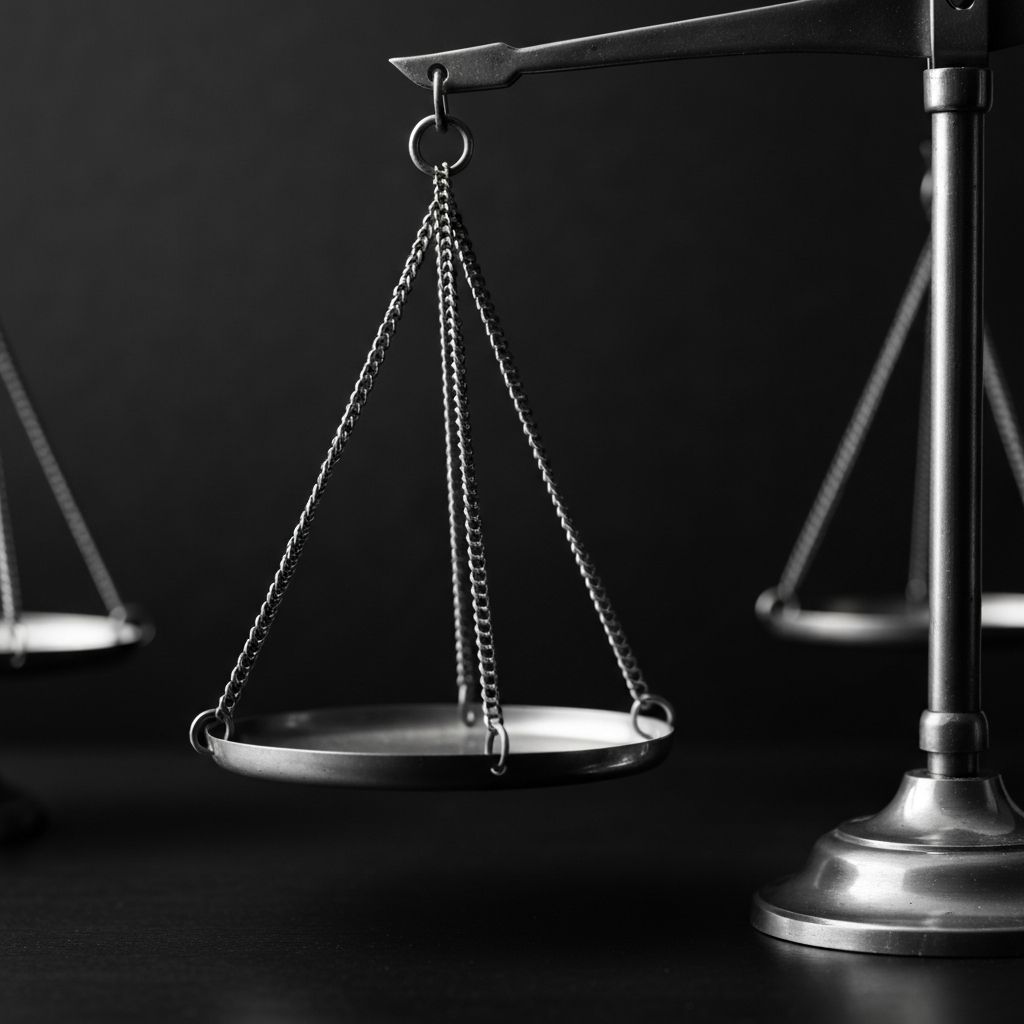 Scales of justice representing fair legal representation